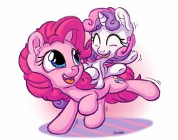  2016 avoid_posting bad_metadata blue_eyes bobdude0 closed_eyes cutie_mark duo earth_pony equid equine female feral friendship_is_magic hair hasbro hooves horn horse long_hair mammal missing_sample multicolored_hair my_little_pony mythological_creature mythological_equine mythology open_mouth pink_hair pinkie_pie_(mlp) pony purple_hair simple_background smile sweetie_belle_(mlp) two_tone_hair unicorn white_background young 