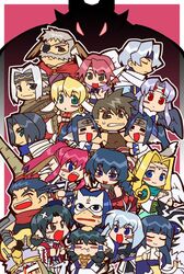  6+boys 6+girls acoustic_guitar androgynous angry animal_ears aruruu baby benawi blush brothers camyu chibi commentary_request dii_(utawarerumono) dorry_(utawarerumono) eruruu everyone fork genjimaru_(utawarerumono) guitar guraa hakuowlo happy head_wings instrument karulau kurou_(utawarerumono) kuuya_amrulineulka mukkuru multiple_boys multiple_girls mutsumi_(utawarerumono) nuwangi oboro_(utawarerumono) otoko_no_ko sakuya_(utawarerumono) siblings smile tail touka_(utawarerumono) tuskur twins ulthury utawarerumono wings yuzuha_(utawarerumono) zen_(kamuro) 