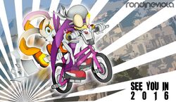  2015 anthro avian bandana beak bicycle bird bmx bottomwear clothed clothing cream_the_rabbit cycling deviantart duo english_text eyewear female footwear gloves handwear hirundinid kerchief lagomorph leporid looking_at_viewer mammal open_mouth oscine outside pants passerine rabbit rondineviola sega shoes smile sonic_riders sonic_the_hedgehog_(series) sunglasses swallow_(bird) teeth text vehicle watermark wave_the_swallow 