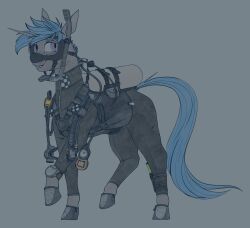  2024 accessory clothed clothing digital_media_(artwork) diving_mask equid equine eyewear furgonomics goggles hair hasbro hi_res horn horse male mammal mask my_little_pony mythological_creature mythological_equine mythology open_mouth pony scuba scuba_gear smile snorkel solo stray_prey tail unicorn wetsuit 