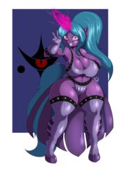  alpha_channel anthro arcane_shade big_breasts blue_hair breasts cleavage clothed clothing conditional_dnp digital_media_(artwork) equid equine fan_character female front_view gesture grin hair hand_gesture hand_on_hip hasbro hi_res horn legwear looking_at_viewer magic mammal my_little_pony mythological_creature mythological_equine mythology ponytail simple_background smile solo suirano thick_thighs thigh_highs unicorn v_sign wide_hipped_anthro wide_hipped_female wide_hips 