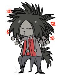  alpha_channel angry animated bardo_en_krisis chibi clothed clothing male mammal odd_taxi porcupine rodent short_playtime simple_background solo transparent_background yano_(odd_taxi) 