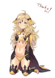  absurdres ahoge arms_behind_back blonde_hair bpunapuna breasts cape circlet commentary_request commission commissioner_upload feet female fire_emblem fire_emblem_fates full_body grey_eyes high_heels highres long_hair medium_breasts navel ophelia_(fire_emblem) skeb_commission toeless_footwear 