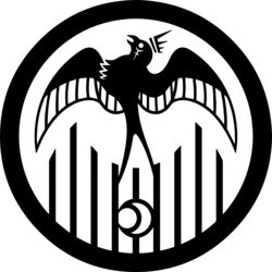  2017 alpha_channel ambiguous_gender avian beak bird black_and_white border chest_tuft circle crescent_moon crown digital_drawing_(artwork) digital_media_(artwork) empty_eyes european_mythology eye_markings feather_tuft feathered_wings feathers feral flying greek_mythology headgear markings mobile_task_force_alpha-9 monochrome moon mythological_avian mythological_bird mythological_creature mythological_firebird mythology open_beak open_mouth phoenix scp_foundation silhouette simple_background solo spread_wings sunnyclockwork tail tail_feathers three-quarter_view transparent_border tuft white_background wings 