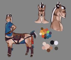  ambiguous_gender centaur equid equid_taur european_mythology feet greek_mythology hi_res hooves humanoid_taur hyracia mammal mammal_taur mythology pathfinder quadruped solo split_form tail taur 