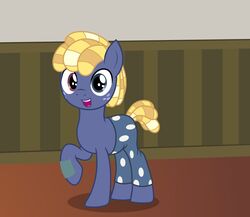  badumsquish blonde_hair blue_eyes bottomwear clothing cutie_mark dreadlocks equid equine freckles friendship_is_magic hair hasbro heterochromia hi_res horse inside looking_at_viewer male mammal my_little_pony pants pony pose purple_eyes solo star_tracker_(mlp) 