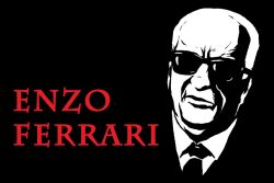  1boy arino_atsushi character_name commentary_request enzo_anselmo_giuseppe_maria_ferrari ferrari formal male_focus monochrome necktie old old_man photoshop_(medium) real_life solo suit sunglasses 