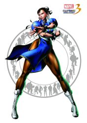  absurdres athletic black_hair boots bracelet brown_eyes brown_hair brown_legwear bun_cover capcom china_dress chinese_clothes chun-li double_bun dress earrings eyeshadow fighting_stance hair_ribbon hands high_heels highres hips jewelry legs lipstick makeup marvel marvel_vs._capcom marvel_vs._capcom_3 marvel_vs_capcom marvel_vs_capcom_3 mori_toshiaki muscle official_art pantyhose puffy_sleeves ribbon sash shinkiro shiny shiny_clothes shoes short_dress short_hair simple_background solo spiked_bracelet spikes spread_legs street_fighter thick_thighs thighs turtleneck wide_hips wind 