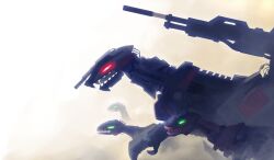  geno_saurer green_eyes mecha red_eyes sakais3211 weapon zoids 