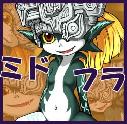  artist_request fangs looking_at_viewer midna red_eyes the_legend_of_zelda twilight_princess 