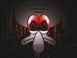  2011 creepypasta nickelodeon nightmare_fuel red_eyes spongebob_squarepants squidward_tentacles unknown_artist zalgo 