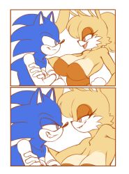  absurd_res anthro archie_comics argument biffalo big_breasts breasts bunnie_rabbot competition duo eulipotyphlan female hedgehog hi_res lagomorph larger_female male male/female mammal sega size_difference smile sonic_the_hedgehog sonic_the_hedgehog_(archie) sonic_the_hedgehog_(comics) sonic_the_hedgehog_(series) 