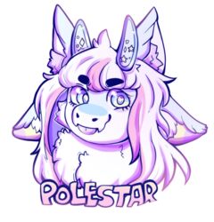  2019 absurd_res alpha_channel anthro blep blue_eyes bust_portrait chest_tuft con_badge digital_media_(artwork) dragon english_text female fur furred_dragon furred_scalie hair happy hi_res horn indorak looking_at_viewer mythological_creature mythological_scalie mythology polestar portrait scalie simple_background smile solo text tongue tongue_out toony transparent_background tuft 