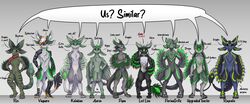  2023 3_fingers 3_toes 4_ears 4_fingers 4_toes aaron_(avali) absurd_res adrian_eiko_(resistantraptor) anthro asavagecloud avali avian biped black_claws black_eyes black_pawpads black_sclera black_scutes blep blue_eyes character_comparison character_name chart chest_tuft claws comparison countershading crossed_arms cybernetic_arm cybernetic_leg cybernetic_limb dewclaw digitigrade english_text eyewear eyewear_on_head feather_hair feather_tuft feathered_wings feathers feet fingers florian_grille flynn_(avali) goggles goggles_on_head green_band green_body green_claws green_eyes green_feathers green_pawpads green_sclera green_scutes green_spots green_stripes grey_body grey_claws grey_countershading grey_feathers grey_head grey_pawpads grey_scutes group hand_on_ear hand_on_hip hand_scutes height height_chart hexagon_eyes hi_res horn kalakian long_ears looking_at_viewer lost_lion male male_(lore) male_anthro multi_ear neck_tuft nude nude_anthro nude_male orange_body orange_feathers orange_pawpads pawpads paws pink_eyes pseudo_hair purple_pawpads rayvalio-scy-pan red_scarf scarf scutes simple_background smile speech_bubble spots standing stripes tail text toes tongue tongue_out tuft upgraded_toaster vaquero vaquero_(avali) white_background white_body white_claws white_feathers white_horn winged_arms wings yellow_sclera 