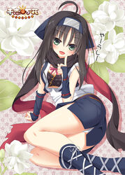  :d ahoge arm_support back_bow black_hair black_scarf blue_gloves blue_socks blush bow breasts cleavage clip_studio_paint_(medium) commentary_request cross-laced_footwear curvy eyes_visible_through_hair female fingerless_gloves floral_background flower forehead_protector gloves green_eyes hair_between_eyes head_tilt hitachi_mako index_finger_raised japanese_clothes jasmine_(flower) kimono knees_together_feet_apart legs long_hair looking_at_viewer lying medium_breasts nekono ninja on_side open_mouth panties panty_peek sash scarf senren_banka short_hair_with_long_locks short_kimono sidelocks simple_background smile socks solo thighs translated underwear white_bow white_flower white_panties white_sash 