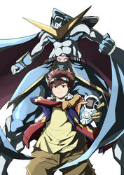  1boy digimon digimon_adventure_02 goggles goggles_on_head motomiya_daisuke ulforceveedramon 