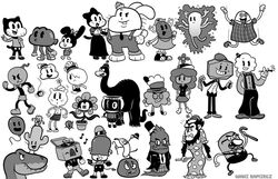  1920s air_creature air_humanoid alan_keane alternate_species anais_watterson angry animal_humanoid animate_inanimate anthro anton_(tawog) ape balloon banana_joe bear black_and_white black_eyes bobert_6b bomb bomb_humanoid boombox bovid bovid_humanoid bovine bovine_humanoid bread brother_(lore) brother_and_sister_(lore) brothers_(lore) cactus cactus_creature cane carmen_verde carrie_krueger cartoon_network cattle_humanoid clay clay_creature clayton_(tawog) clothing cloud cloud_humanoid dancing darwin_watterson daughter_(lore) dinosaur domestic_cat elemental_creature elemental_humanoid explosives extinct fairy father_(lore) father_and_child_(lore) father_and_daughter_(lore) father_and_son_(lore) felid feline felis female feral fish flora_fauna flower flower_creature food food_creature for_a_head fruit gaylord_robinson gesture ghost gloves group gumball_watterson hand_gesture hand_on_hip handwear haplorhine hat headgear headwear horn horned_humanoid humanoid husband husband_and_wife idaho_(tawog) inflatable inkblot jamie_russo juke_(tawog) julius_oppenheimmer_jr. lagomorph larry_needlemeyer leporid leslie_(tawog) living_balloon living_cloud living_inflatable living_puppet lucy_simian machine male mammal mammal_humanoid marine married_couple masami_yoshida molly_collins monochrome mother_(lore) mother_and_child_(lore) mother_and_daughter_(lore) mother_and_son_(lore) mr._small musical_note nervous nicole_watterson nigel_brown object_head ocho_tootmorsel open_mouth paper paper_creature parent_(lore) parent_and_child_(lore) parent_and_daughter_(lore) parent_and_son_(lore) penny_fitzgerald plant prehistoric_species primate puppet rabbit rachel_wilson rainbow_lass reptile richard_watterson robot scalie sibling_(lore) simple_background sister_(lore) smile smoking son_(lore) spirit sussie_(tawog) teri_(tawog) the_amazing_world_of_gumball tina_rex toast tobias_wilson unknown_species v_sign waniramirez white_background white_clothing white_gloves white_handwear wife winged_humanoid wings 