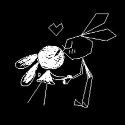  2018 black_and_white black_background blush closed_eyes digital_media_(artwork) duo ears_down female hand_holding heart_symbol horizon-fucker kiss_on_lips kissing lagomorph leporid male mammal monochrome pivoted_ears rabbit simple_background stick_arms stick_calves stick_legs stick_limbs stick_thighs tail thin_calves thin_legs thin_thighs vib-ribbon vibri white_body 