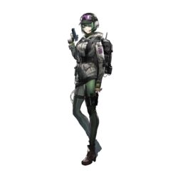  arknights artist_request backpack bag baseball_cap boots crossover ela_(rainbow_six_siege) female fingerless_gloves full_body gloves goggles goggles_on_headwear green_hair gun handgun hat headset holding holding_gun holding_weapon official_art pr-15_ragun rainbow_six_siege shorts solo tachi-e thighhighs transparent_background trigger_discipline weapon 