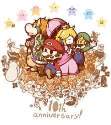  2boys admiral_bobbery anniversary bandage_on_face bandages barry_(paper_mario) blonde_hair blush bombette boo_(mario) book boomer_(paper_mario) bow bow_(paper_mario) bowser bowtie brown_hair carrie_(paper_mario) chain_chomp commentary_request cortez count_bleck crown crystal_bit crystal_king cudge_(paper_mario) dashell dimentio doopliss dottie dragon dress earrings elbow_gloves eldstar facial_hair female fleep flurrie food fruit general_guy glasses gloves goombario goombella goomboss grubba hat heart helmet hooktail horns huff_n._puff jewelry kakuredo_ura kalmar klevar koopa_bros. kooper koops lakilester lava_piranha light_bulb long_hair long_sleeves lord_crump luigi macho_grubba mamar mario mario_(series) military military_vehicle mimi_(paper_mario) mini-yoshi misstar monocle motor_vehicle moustache multiple_boys muskular nastasia o&#039;chunks overalls pacifier paper_mario paper_mario:_the_thousand_year_door paper_mario_64 parakarry piccolo_(paper_mario) piranha_plant pixl princess_peach ruff_puff shoes shy_guy skolar skull slim_(paper_mario) smorg spikes star_spirits super_paper_mario sushie tank thoreau thudley tippi_(paper_mario) tongue tongue_out top_hat tricorne tubba_blubba twink_(paper_mario) vivian_(paper_mario) watt_(paper_mario) wings x-naut yoshi 