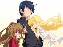  aisaka_taiga dragon_crisis! parody rose_(dragon_crisis) seifuku takasu_ryuuji toradora! tsundere 