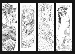  2008 book bookmark_design canid canine cuddling dragon feathered_wings feathers felid feral graphite_(artwork) group hibbary hybrid lion male mammal mane monochrome multiple_images mythological_creature mythological_scalie mythology pantherine pencil_(artwork) reading scalie solo tail traditional_media_(artwork) wings young young_male 