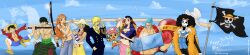  15th absurdres anniversary are brook chopper cloud eiichiro franky gkenzo go hat highres incredibly_absurdres jolly_roger laboon law long_image luffy memories monkey_d_luffy mugiwara nami nami_(one_piece) nico nico_robin oda one-eyed one_piece pirate pirate_flag pirates robin roronoa roronoa_zoro sanji shaks shanks straw_hat strawhat tony tony_tony_chopper trafalgar trafalgar_law usopp we wide_image zoro 