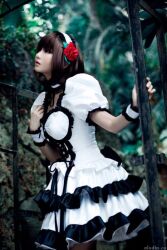  alodia_gosiengfiao black_hair cosplay dress tagme 