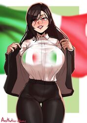  aestheticc-meme alternate_costume anniversary ass_visible_through_thighs bikini bikini_under_clothes black_jacket black_pants blazer bra_visible_through_clothes breasts brown_hair business_suit female final_fantasy final_fantasy_vii final_fantasy_vii_remake formal highres huge_breasts italian_flag italian_flag_bikini italian_senate_porn_livestream_(meme) jacket large_breasts lips lipstick long_hair looking_at_viewer makeup meme office_lady pants red_eyes red_lips see-through shirt shirt_tucked_in solo suit swimsuit tented_shirt thick_thighs thigh_gap thighs tifa_lockhart white_shirt wide_hips 