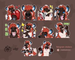  5:4 animal_humanoid anthro disney eyewear glasses hi_res humanoid humor hyena hyena_humanoid love male mammal mammal_humanoid naoto shy solo spotted_hyena sticker sticker_pack sunglasses tail tail_motion tailwag telegram telegram_sticker the_lion_king zebra_leg 