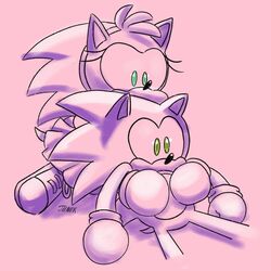  1:1 2019 amy_rose anthro anthro_on_anthro biped blush bottomwear classic_amy_rose classic_sonic_(universe) closed_eyes clothing digital_media_(artwork) duo eulipotyphlan female footwear forehead_kiss gloves green_eyes handwear heart_symbol hedgehog jiiniix kissing male male/female mammal sega shoes sitting skirt slideshow sonic_the_hedgehog sonic_the_hedgehog_(series) 