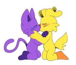  catnap_(poppy_playtime) kickinchicken kissing mob_entertainment pachi_rizuu poppy_playtime smiling_critters 