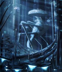  2012 abiogenesis_(artist) alien amazing arthropod forest insects invalid_color science_fiction tree unknown_species 