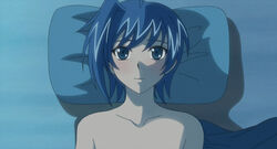  1boy blue_hair cardfight!!_vanguard edit edited male male_focus nude_filter photoshop sendou_aichi shirtless solo 