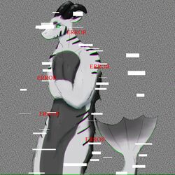  1:1 bovid capricorn caprine digital_media_(artwork) doggo:3 error fin fish_like glitch goat hi_res horn male mammal marine merfolk mythological_creature mythology sea_creature solo split_form static 