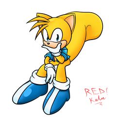  anthro blue_eyes clothed clothing footwear gloves handwear male mammal open_clothing open_shirt open_topwear ray_the_flying_squirrel redkelv rodent sciurid sega shirt shoes solo sonic_the_hedgehog_(series) topwear tree_squirrel 