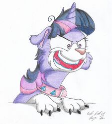  angry border_collie canid canine canis claws collie domestic_dog facial_expressions female feral friendship_is_magic going_bananas hasbro herding_dog hi_res horn insane mammal my_little_pony pastoral_dog paws sheepdog silversimba01 solo traditional_media_(artwork) twilight_sparkle_(mlp) unicorn_horn 