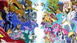  alicorn alligator alligatorid apple_bloom_(mlp) applejack_(mlp) armor avian big_macintosh_(mlp) bird bison bovid bovine bucket buffalo_(disambiguation) canid canine canis carrot clothing cokatrice container crocodilian crown derpy_hooves diamond_dogs_(mlp) domestic_cat domestic_dog dragon equid equine european_mythology felid feline felis female fluttershy_(mlp) food friendship_is_magic gilda_(mlp) greek_mythology gummy_(mlp) hasbro hat headgear headwear horn horse hydra iranian_mythology john_joseco lagomorph leporid male mammal manticore melee_weapon middle_eastern_mythology mr._turnip_(mlp) my_little_pony mythological_avian mythological_bird mythological_creature mythological_equine mythological_firebird mythological_scalie mythology nightmare_moon_(mlp) owl pegasus phoenix pinkie_pie_(mlp) plant polearm pony princess princess_celestia_(mlp) princess_luna_(mlp) rabbit rainbow_dash_(mlp) rarity_(mlp) reptile royalty scalie scootaloo_(mlp) shadowbolts_(mlp) spear spike_(mlp) sweetie_belle_(mlp) trixie_(mlp) turnip twilight_sparkle_(mlp) unicorn unknown_character ursa vegetable vs weapon western_dragon wings zerora_(mlp) 