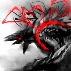  aaaa capcom jinouga jinouga_subspecies monster monster_hunter monster_hunter_3_g no_humans red_eyes stygian_zinogre 