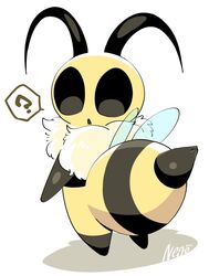    anthro arthropod arthropod_abdomen bee bug_fables female hymenopteran insect_wings insects moonsprout_games question_mark solo stinger_(anatomy) vi_(bug_fables) wings 