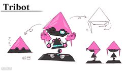  16:9 2020 april_fools&#039;_day black_body blue_eyes closed_eyes directional_arrow female holidays machine model_sheet not_furry official_art one_eye_closed pink_body robot sega simple_background sleeping solo sonic_channel sonic_the_hedgehog_(series) sound_effects spiral_arrow text tribot unknown_artist vowelless vowelless_sound_effect white_background widescreen zzz 