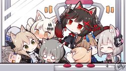  animal_ears beni_shake bianca_(punishing:_gray_raven) bicolored_eyes black_hair blonde_hair blue_eyes catboy catgirl chibi gray_hair green_eyes horns kamui_(punishing:_gray_raven) karenina_(punishing:_gray_raven) lee_(punishing:_gray_raven) liv_(punishing:_gray_raven) long_hair lucia_(punishing:_gray_raven) male nanami_(punishing:_gray_raven) oerba_yun_fang punishing:_gray_raven red_eyes short_hair signed tail twintails watanabe_(punishing:_gray_raven) white_hair yellow_eyes 