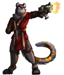  absurd_res alpha_channel anthro armor bolter book clenched_teeth clothing digital_media_(artwork) felid feline fur gloves grey_body grey_fur grimace gun handgun handwear hi_res holding_book holding_object holding_weapon ketzel99 long_tail male mammal muzzle_flash pantherine paws pistol ranged_weapon round_ears rye_(loaf) shaded shirt shooting snow_leopard solo tail teeth topwear tunic warhammer_(franchise) weapon yellow_body yellow_fur 