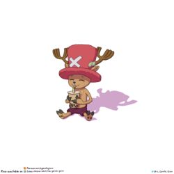  1:1 2023 anthro antlers beverage biped blue_nose brown_body brown_fur bubble_tea clothed clothing cloven_hooves deer digital_media_(artwork) drinking drinking_straw english_text fur happy hat headgear headwear hi_res holding_beverage holding_object hooves horn male mammal monotone_body monotone_fur new_world_deer one_piece patreon patreon_logo reindeer shadow simple_background sitting smile solo subscribestar subscribestar_logo text the_gentle_giant tony_tony_chopper top_hat topless topless_anthro topless_male twitter_handle url white_background 