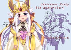  arunafeltz_pope assassin assassin_cross chocolate crown female heterochromia long_hair male npc ragnarok_online ribbon white_hair 