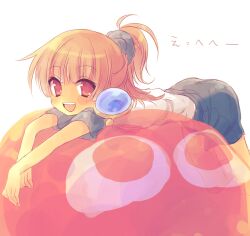  arle_nadja brown_hair female happy highres madou_monogatari open_mouth puyo_puyo puyopuyo short_hair 