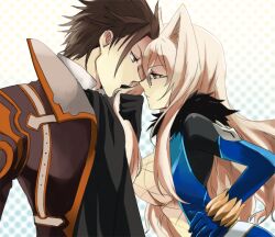  alvin_(tales) alvin_(tales_of_xillia) breasts brown_eyes brown_hair coat glasses presa_(tales) preza scarf tales_of_(series) tales_of_xillia 