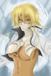  arrancar bleach blonde_hair espada female hollow rosenregen solo tier_harribel 