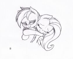  duo equid equine female feral fluttershy_(mlp) friendship_is_magic hasbro horse hug joey-darkmeat mammal my_little_pony mythological_creature mythological_equine mythology pegasus pony rainbow_dash_(mlp) wings 