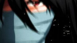  1boy animated animated bankai black_hair bleach darkness half_mask kurosaki_ichigo long_hair lowres male male_focus mugetsu mugetsu_(bleach) screencap 